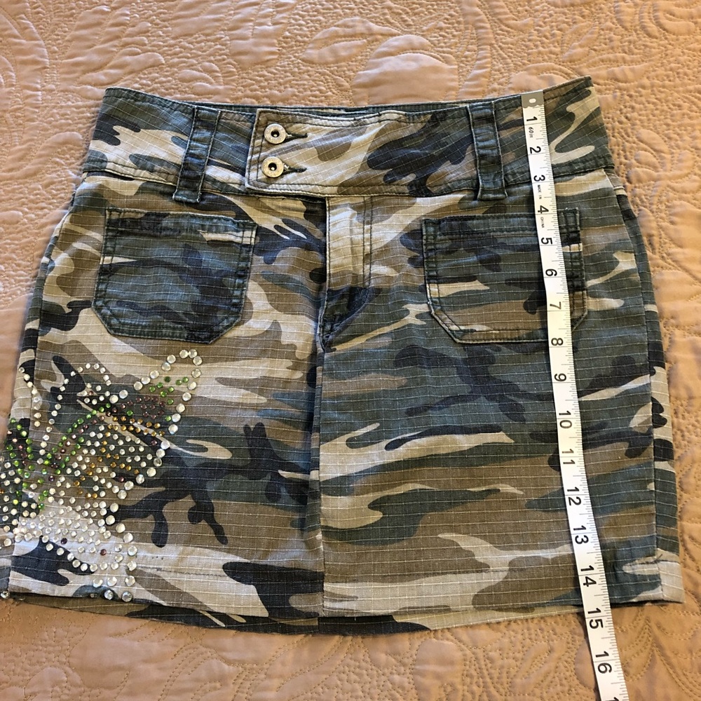 Vanilla Star Jeans Camo Mini Skirt - Picture 6 of 8